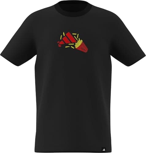 Image of adidas Unisex Kids Food Pack Graphic T-Shirt Junior, Black, 13-14 Years