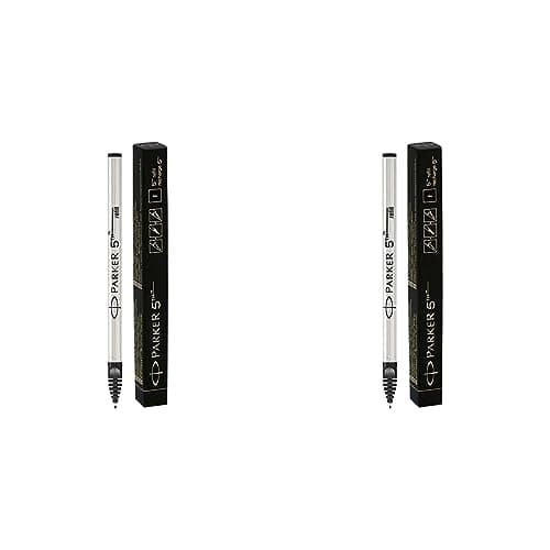 Image of Parker 5th Technology Pen Ink Refill | Fine Point | Black Ink | 1 Count (Pack of 2)