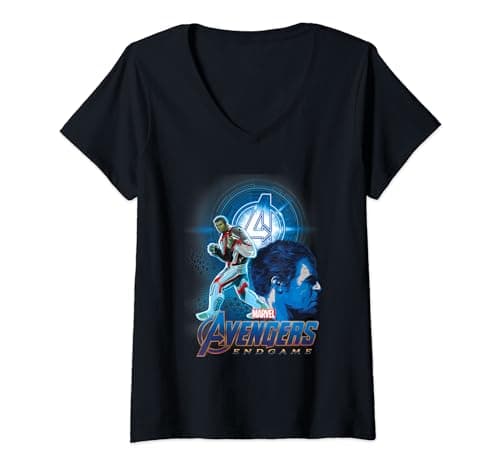 Image of Womens Marvel Avengers Endgame Hulk Team Suit V-Neck T-Shirt