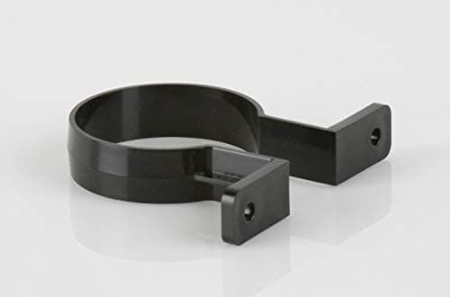 Image of Pack of 2 Two BR207B Brett Martin Pipe Bracket/Clip/Fixing for 68mm Roundstyle downpipe System Black