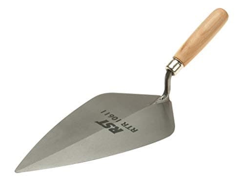 Image of R.S.T. 106 London Pattern Brick Trowels Wooden Handle - 10in Wooden Handle