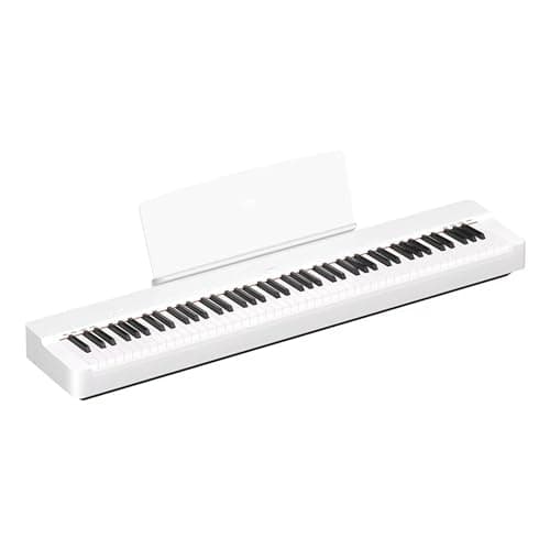 Image of Yamaha P-225 Digital Piano, white - Lightweight, Portable digital piano with Graded Hammer Compact Keyboard, 88 weighted keys and 24 instrument sounds