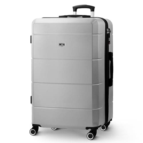 Image of LUGG 28 Inch Jetset Suitcase Hard Shell Case 4 Wheel Travel bag Lightweight ABS Material with TSA Lock Approved for Travel with easyJet, British Airways, RyanAir, Virgin Atlantic, Emirates(75x49x29cm)