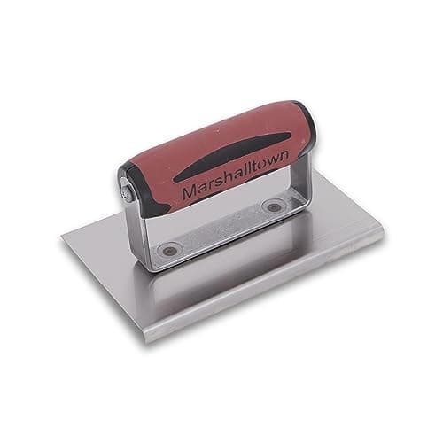 Image of Marshalltown Straight Concrete Edger, 6 x 4 Stainless Steel Blade, 5/8 Lip x 1/2 Radius, Made in The USA, 166SSD