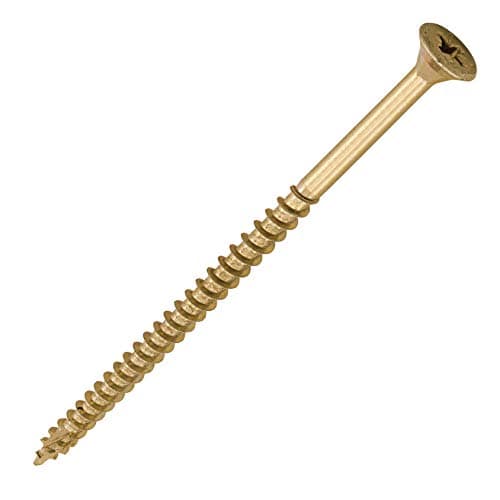 Image of TIMCO C2 Strong-Fix Multi-Purpose Premium Countersunk Gold Woodscrews - 5.0 x 100 - Box of 100