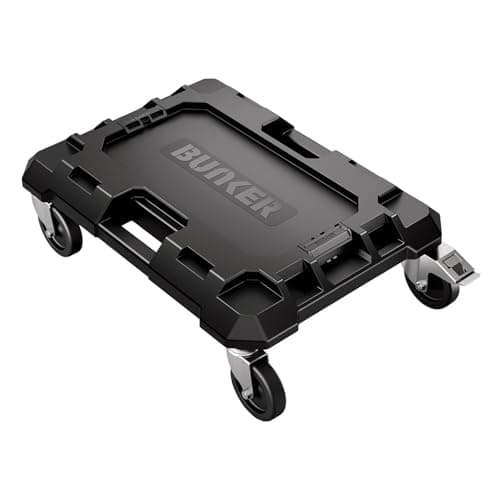 Image of BUNKER Load-Up Dolly - Heavy-Duty Mobile Base with Swivel Castor Wheels & Brakes, Tie-Down Point, Impact-Resistant Tool Storage Platform