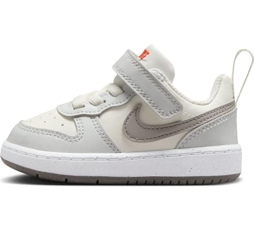 Image of Nike Court Borough DV5458 Low Recraft Baby and Toddler Shoe, Sail College Grey Photon Dust, 2.5 UK