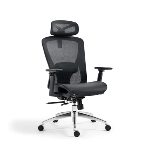 Image of boulies EP200 Ergonomic Office Chair, Home Desk Chair, High Back Mesh Chair with Adjustable Seat Depth, Computer chair with lumbar support (Mesh, Black)