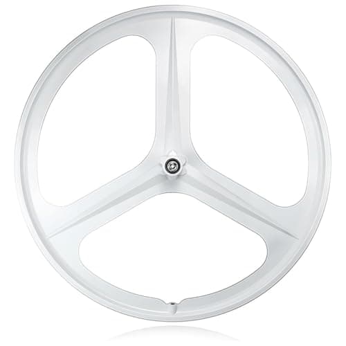Image of FKXSXAZ 700C Fixed Gear Bike Wheelset 3 Spokes Track Front Rear Wheels Mag Wheel V Brake Soild Axle 100/120MM Bicycle Rim 27 Mm Width Hubs For Signle Speed