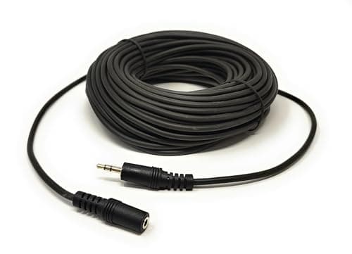 Image of 20m 3.5mm Extension Cable Stereo Jack Cable Male to Female AUX Lead for Laptop Tablet Headphone TV MP3 Speaker Smartphone (20m)