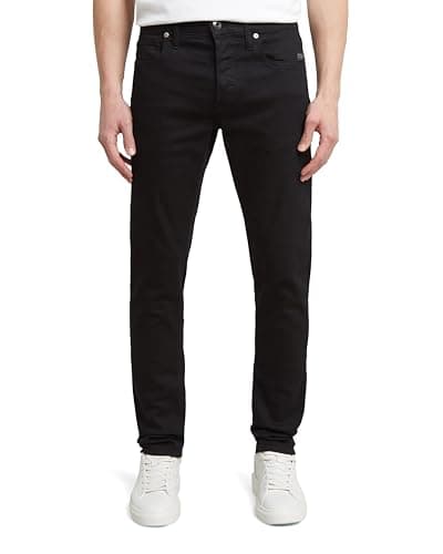 Image of G-STAR Men's 3301 Slim Jeans, Black (pitch black 51001-B964-A810), 34W / 32L