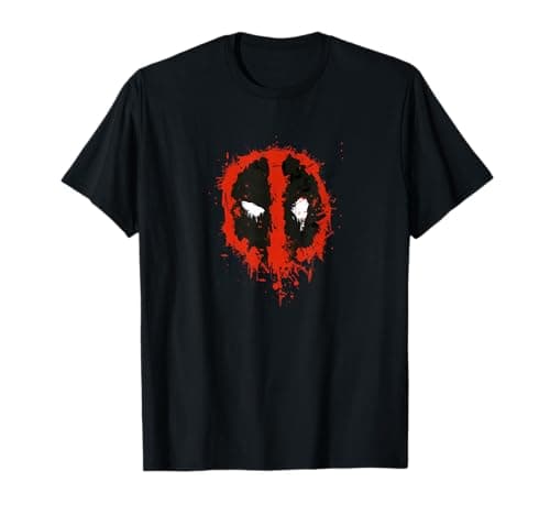 Image of Marvel Deadpool Paint Logo T-Shirt