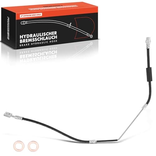 Image of Frankberg Brake Hose Hydraulic Rear Left Compatible with R.a.n.g.e R.o.v.e.r III LM 3.0L-5.0L 2002-2012 R.a.n.g.e R.o.v.e.r III L322 5.0L 2009-2012 Replace# LR058025