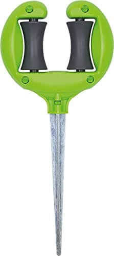 Image of Hose Pipe Guide with Metal Ground Spike - designed to guide your hose pipe away from delicate areas in your garden such as low borders when watering your plants