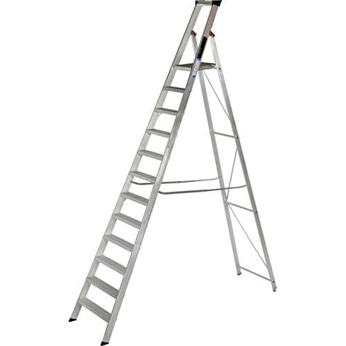 Image of Aluminium Step ladders Industrial Platform Steps BS2037 Class 1 Youngman Ladder (12 Tread)