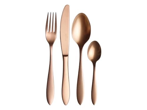 Image of Villeroy & Boch - Manufacture Cutlery Table Cutlery Set for Up to 4 Persons, 16-Pieces, Stainless Steel, Copper