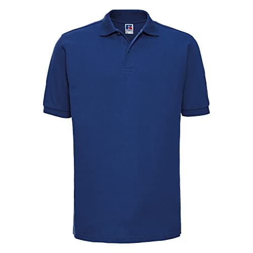 Image of Russell Mens Ripple Collar & Cuff Short Sleeve Polo Shirt (5XL) (Bright Royal)
