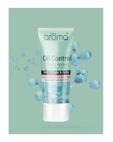 Image of Oil Control Face Wash Anti Acne & Anti Pimple For Clear and Matte Skin, Controls Excess Oil, Reduces Acne and Pimples, Suitable for Oily and Acne-Prone Skin, Face Wash for Women and Men,120g