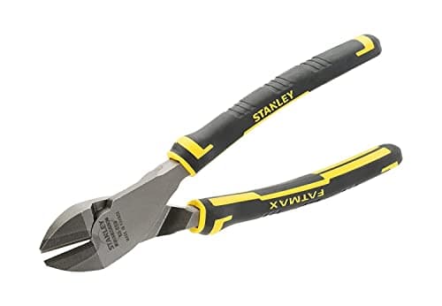 Image of Stanley 089859 190mm Fat Max Diagonal Cuttting Plier, Black/Yellow