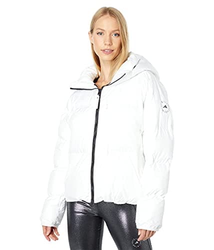 Image of adidas by Stella McCartney Women's Adidas by Stella McCartney Short Puffer Jacket, Cloud White, Large