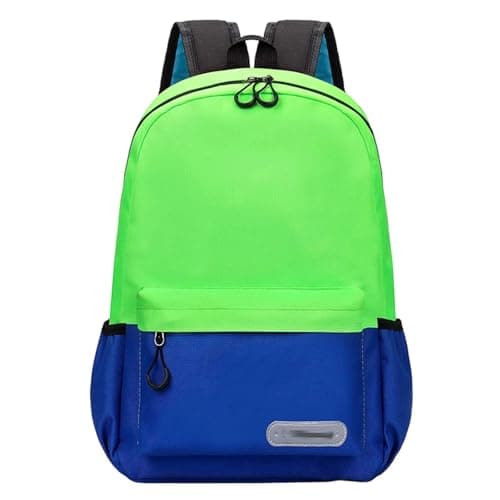 Image of Generisch Kids Backpack Lightweight Durable Boys Girls Travel Study Daily Comfortable Student Bookbag with Design, Green, S, Rucksack Backpacks