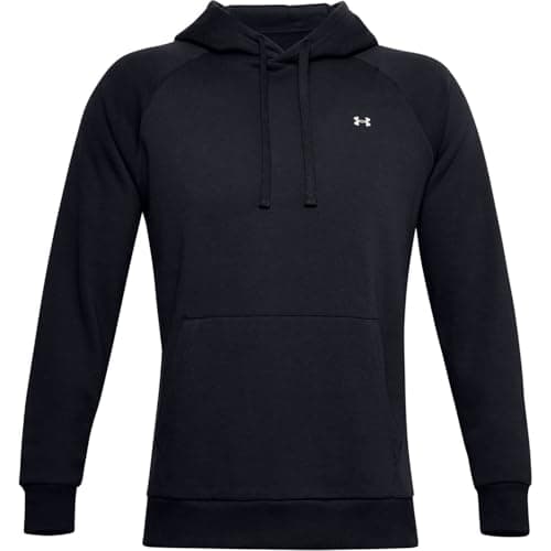 Image of Under Armour Men Rival Fleece Hoodie, Men’s running hoodie with loose fit, comfortable and warm hooded jumper for men