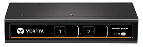 Image of Avocent Vertiv 2-Port DVI-I 4K Ultra HD KVM Switch (SV220)