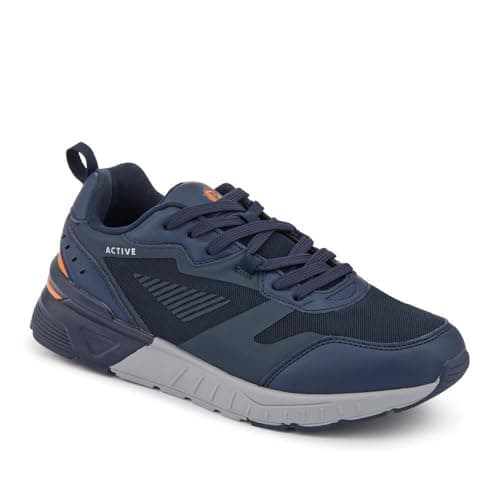 Image of Extra-Wide Chunky Trainers - Navy Size 9