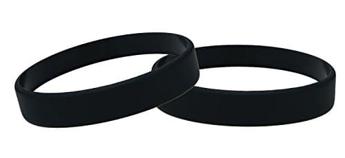 Image of Silicone Wristbands Pack Of 10 Choice Of Colours (Black)