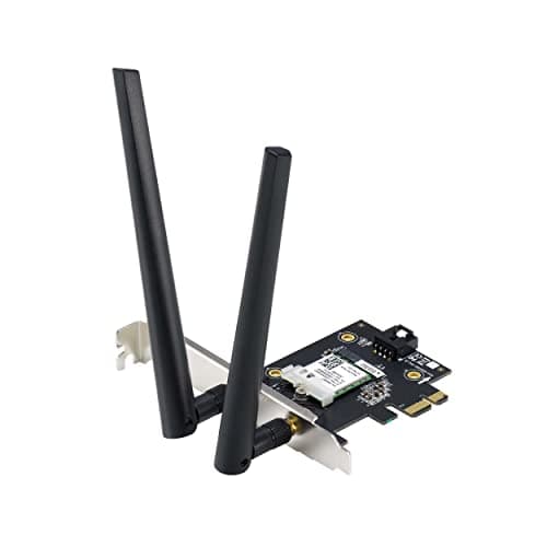 Image of Asus (PCE-AXE5400) AXE5400 Wi-Fi 6E Tri-Band PCI Express Adapter, Bluetooth 5.2, OFDMA & MU-MIMO