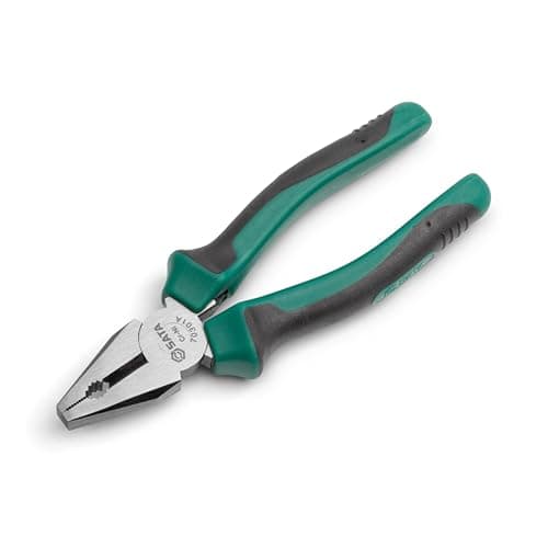 Image of SATA ST70301AST 6-Inch Linesman Combination Pliers with Nickel-Chrome Steel Body and Anti-Slip Handles
