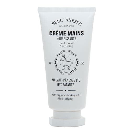 Image of Label Provence - French Hand Cream with Organic Donkey Milk and Shea Butter - Donkey Milk Fragrance - Moisturising and Nourishing for Dry Hands - 75ml Tube