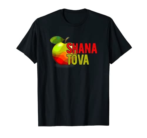 Image of Shana Tova Rosh Hashanah Apple Jewish Holiday Meme T-Shirt