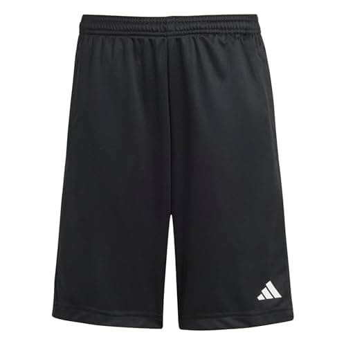 Image of adidas Unisex Kids Train Essentials Logo Regular Fit Short Junior, Black/White, 15-16 Years
