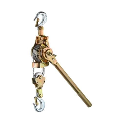 Image of Hand Winch, 1T Hand Puller With 1Ton Wire Grip, Japanese Style Ratchet Cable Steel Rope Pulling