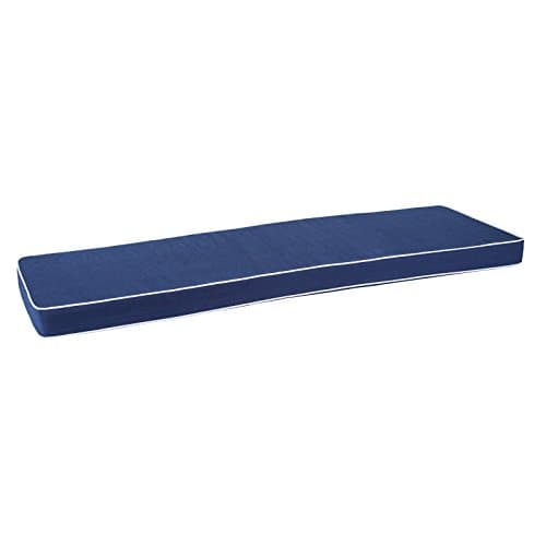 Image of Alfresia 3-Seater Garden Bench Cushion – Replacement Outdoor Bench Seat, Luxury Style, 8cm Thick Luxury Foam Filling, Polyester Case, Choice of Colours, Quality Guaranteed (Navy Blue)