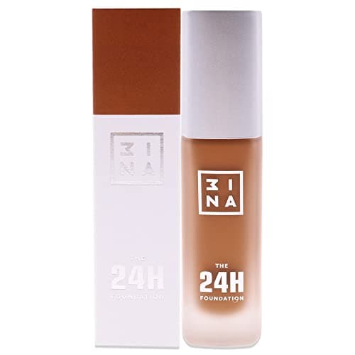 Image of 3INA MAKEUP - The 24h Foundation 667 - Warm brown Foundation With Yellow Undertone - 24H Waterproof Liquid Foundation Full Coverage - Matte Foundation for Flawless Skin - Vegan - Cruelty Free