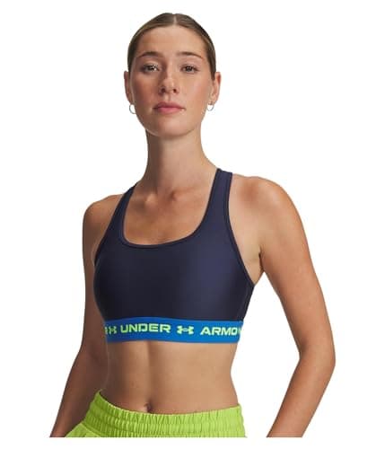 Image of Under Armour Mid Crossback Sports Bra M Blue
