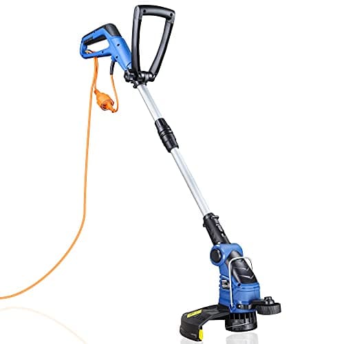 Image of Hyundai 600W 2-in-1 Electric Grass Trimmer and Lawn Edger 30cm Cutting Width Grass Trimmers with Long 10m Power Cable, Lightweight at 3.5kg, 3 Year Warranty