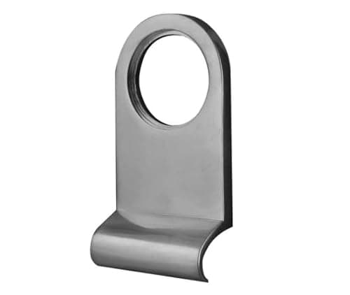 Image of Ironmongery Solutions® Jedo Plain Cylinder Pulls Recessed Door and Cabinet Finger Pulls Durable Metal Construction Fixings Included (Satin Chrome)