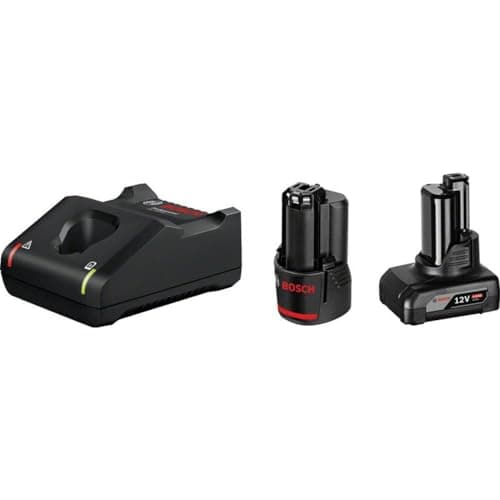 Image of Bosch Professional 12V System rechargeable battery starter set (GBA 2.0 Ah rechargeable battery plus GBA 4.0Ah rechargeable battery plus GAL 12V-40 charger, in carton)