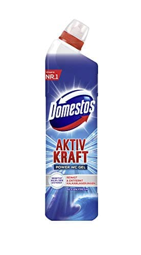 Image of Domestos Toilet Gel Ocean Fresh Active Power Cleaner 750ml - Pack of 3