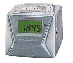 Image of Sony ICF-C153L Cube Clock Radio - Silver