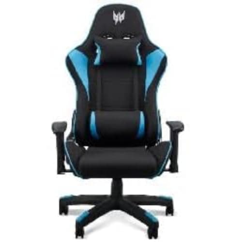 Image of Acer Predator Chair Rift lite, Gaming Chair, Office Chair, Lumbar Cushion, Removable Head, Adjustable Armrests, Back Movement max 150 degrees, Steel Frame, Breathable Fabric, Black and Blue