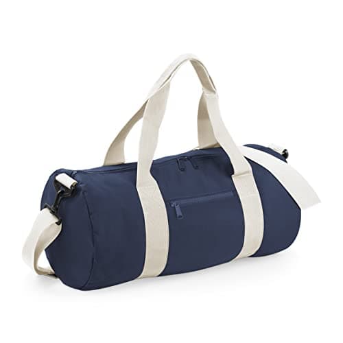 Image of BagBase BG140 Original Barrel Bag - French Navy/Off White