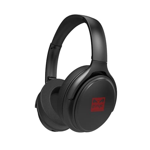 Image of SUMVISION Wave RX Headphones Wireless And Wired Bluetooth Headphones Over Ear Wireless Headset With Clear Voice Capture Noise Cancelling Microphone USB C 65hrs Playtime UK DESIGN FREE UK TECH SUPPORT