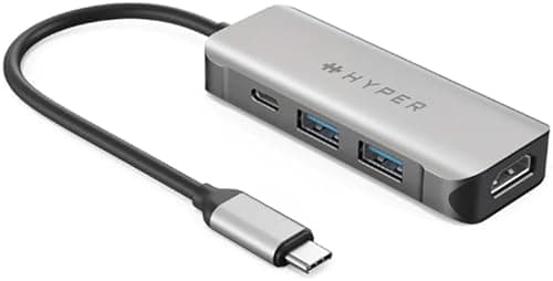 Image of HyperDrive HD 4-in-1 USB-C Hub, Laptop Hub, USB C Adapter (HD41-GL)
