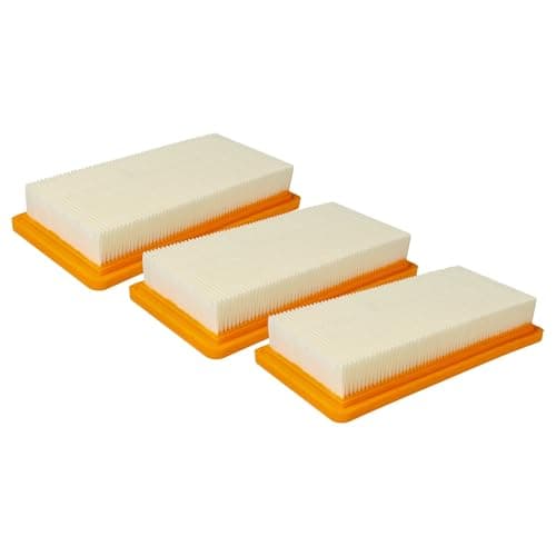 Image of vhbw 3x motor filter compatible with Kärcher BR 45/22 C Bp Pack + MF, BR 45/22 C Bp Pack Fleet *EU, DS 5.800 Waterfilter Vacuum Cleaner