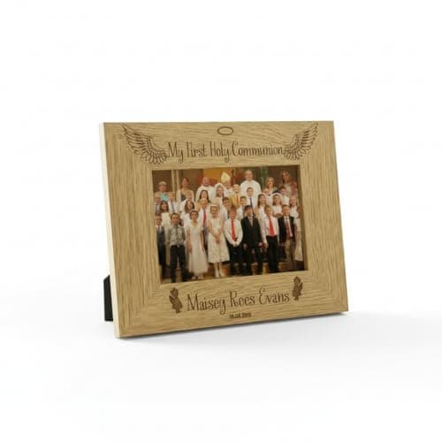 Image of Girls First Holy Communion Personalised Photo Frame Gift (4 x 6 Inch)