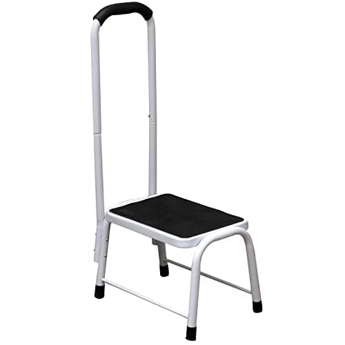 Image of DENNY Kitchen Bath Safety Step Stool Mobility Support Handrail Aid Platform Slip Resis